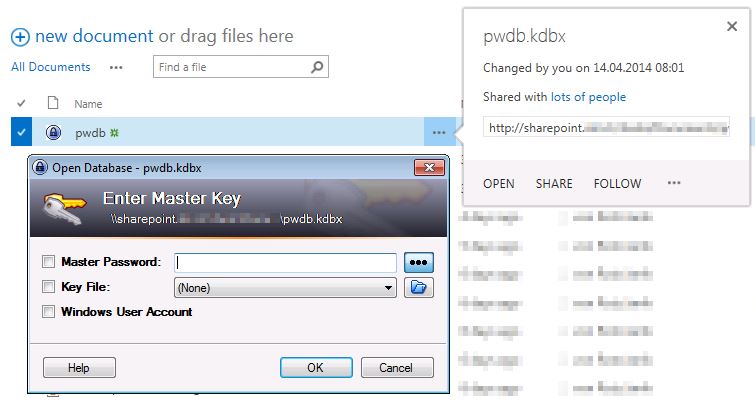 kdbx file open